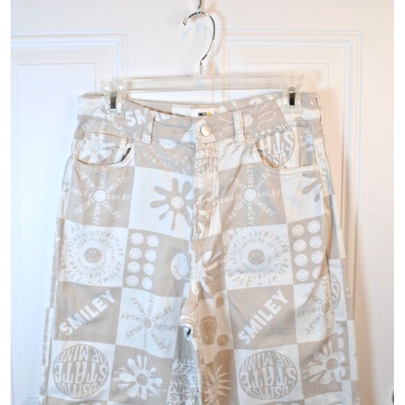 H&M Smiley Jeans Womens Size 4 Wide Leg Straight 29X32 Casual Denim - Picture 6 of 6